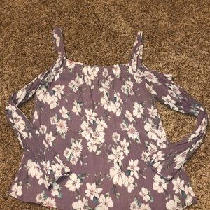 Shoulder Cut Out Blouse